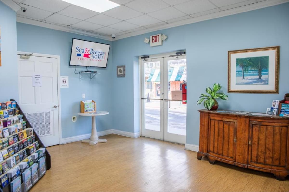 Front desk and lobby